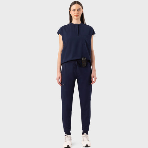 Women's High Waist Joggers Navy