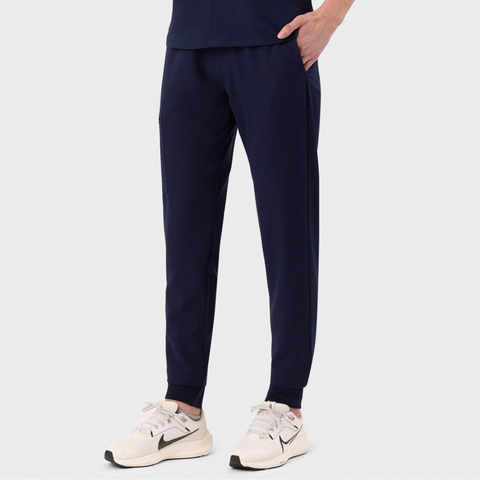 High Waist Joggers Navy