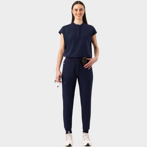 Women's High Waist Joggers Navy