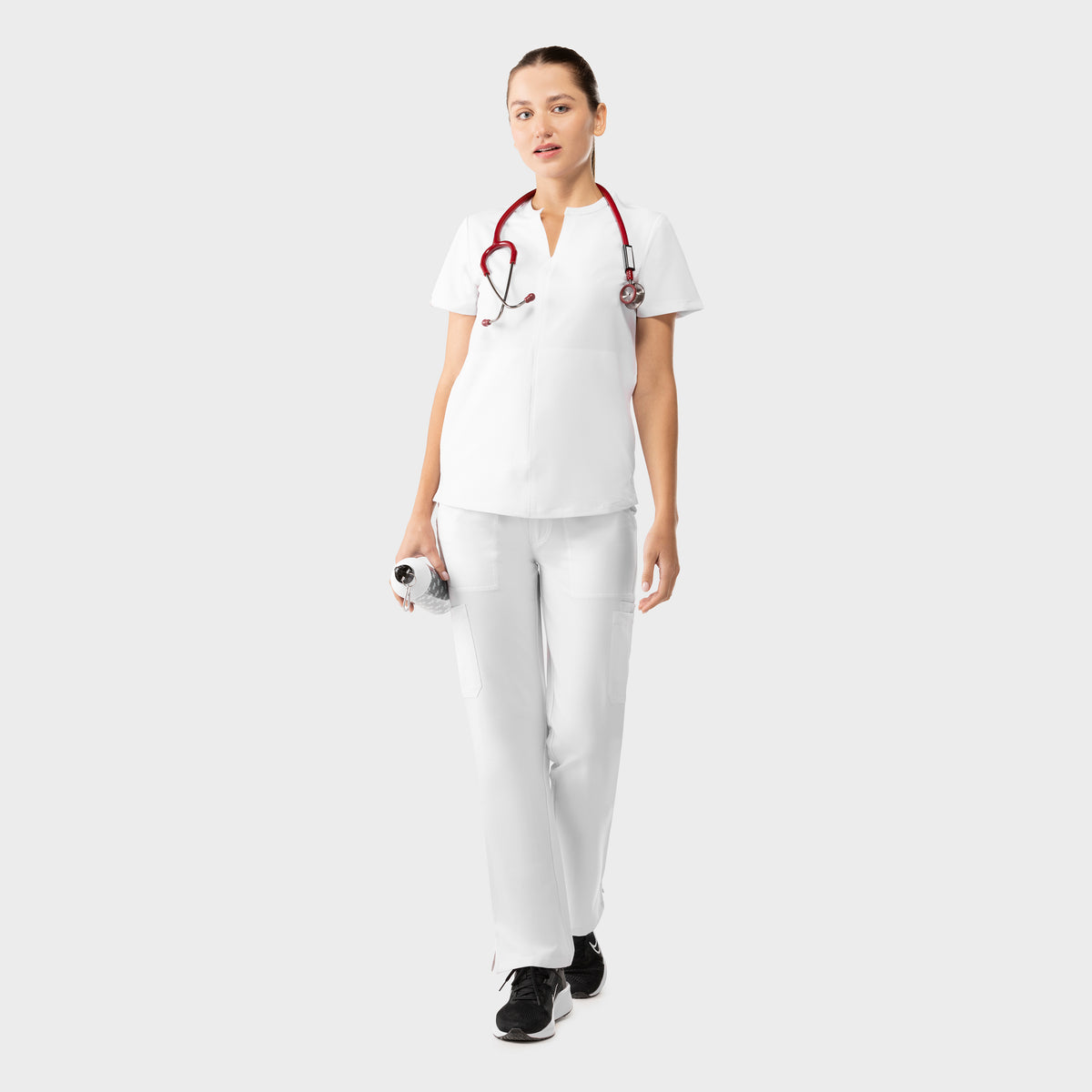 Halo Two Pocket Slim Top White