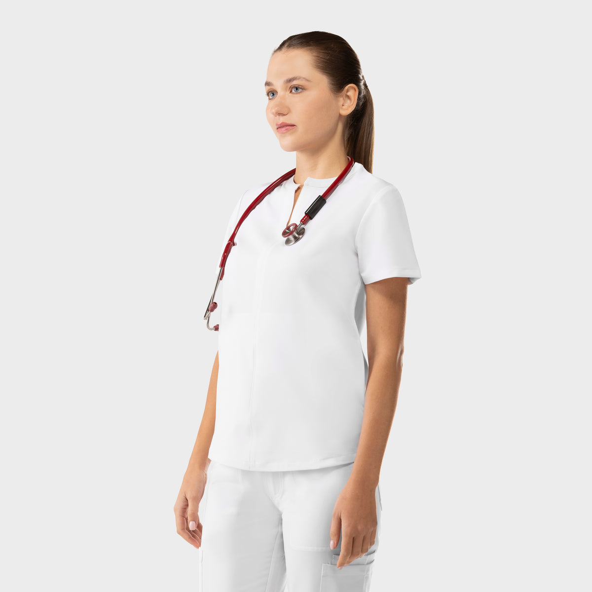 Halo Two Pocket Slim Top White