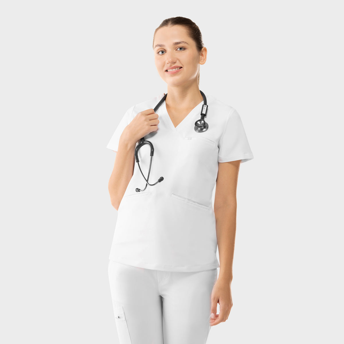 Prana Three Pocket Top White