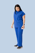 Women's Cargo Pants Royal Blue - Vaayu Scrubs 