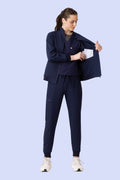 Women's Scrub Jacket Navy - Vaayu Scrubs 