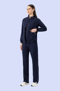 Women's Scrub Jacket Navy - Vaayu Scrubs 