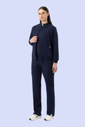 Women's Scrub Jacket Navy - Vaayu Scrubs 