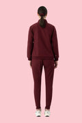 Women's Scrub Jacket Burgundy - Vaayu Scrubs 