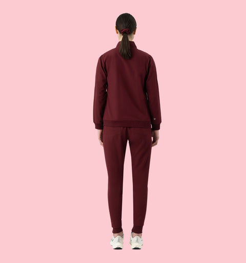Women's Scrub Jacket Burgundy