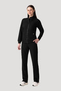 Women's Scrub Jacket Black - Vaayu Scrubs 