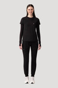 Women's High Waist Joggers Black - Vaayu Scrubs 