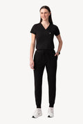 Women's High Waist Joggers Black - Vaayu Scrubs 