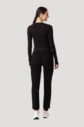 Women's High Waist Joggers Black - Vaayu Scrubs 