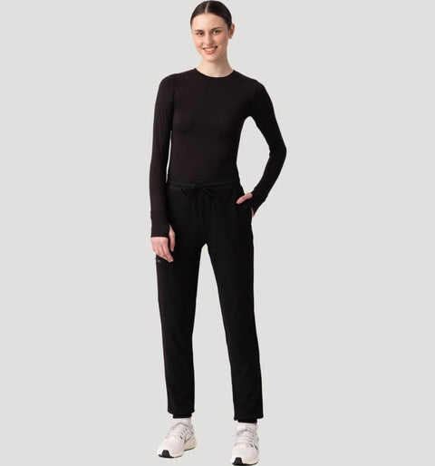 Women's High Waist Joggers Black - Vaayu Scrubs 