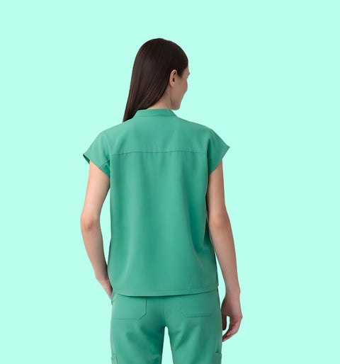 Women's Oversized Top Surgical Green