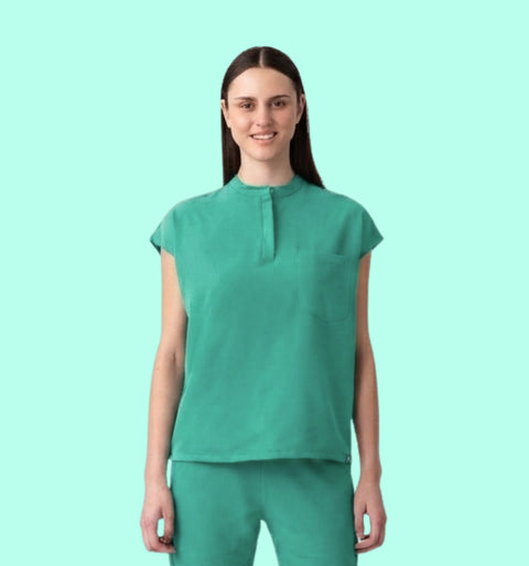 Women's Oversized Top Surgical Green