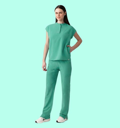 Women's Oversized Top Surgical Green