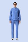 Women's Scrub Jacket Ceil Blue - Vaayu Scrubs 