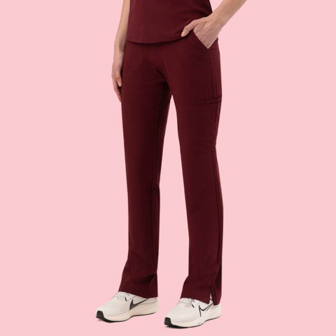Women's Cargo Pants Burgundy