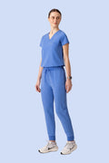 Aura One Pocket Top Ceil Blue - Vaayu Scrubs 