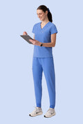 Aura One Pocket Top Ceil Blue - Vaayu Scrubs 