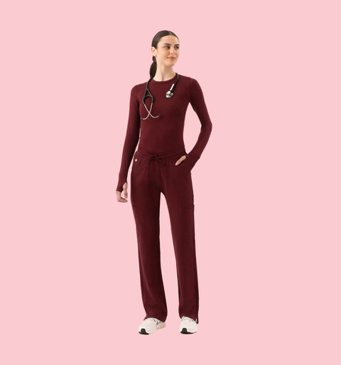 Under Scrub Burgundy - Vaayu Scrubs 