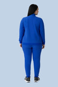 Women's Scrub Jacket Royal Blue - Vaayu Scrubs 