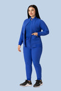 Women's Scrub Jacket Royal Blue - Vaayu Scrubs 