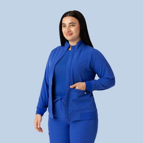 Women's Scrub Jacket Royal Blue