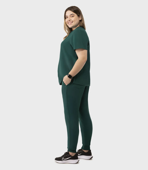 Women's High Waist Joggers Hunter Green