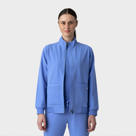 Women's Scrub Jacket Ceil Blue
