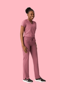 Women's Cargo Pants Mauve - Vaayu Scrubs 
