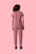 Prana Three Pocket Top Mauve - Vaayu Scrubs 