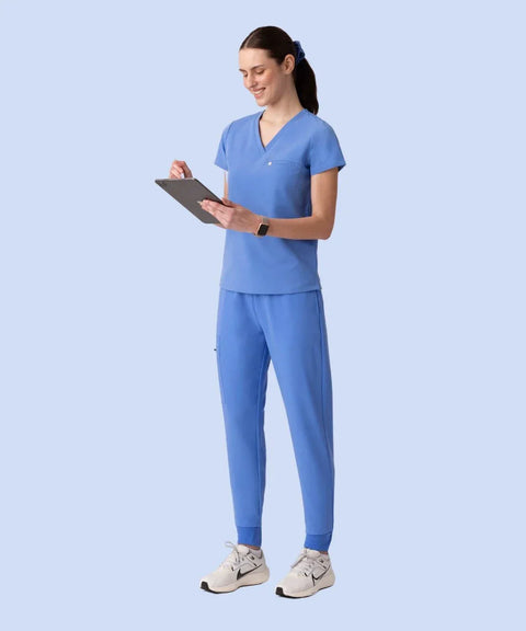 Halo Two Pocket Slim Top and High Waist Joggers